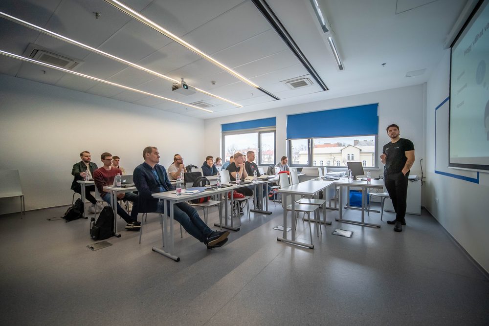 The training room with participants